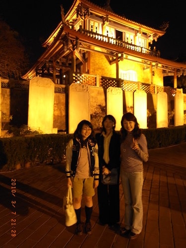 與老師漫步在台南街頭（2010.3.7）