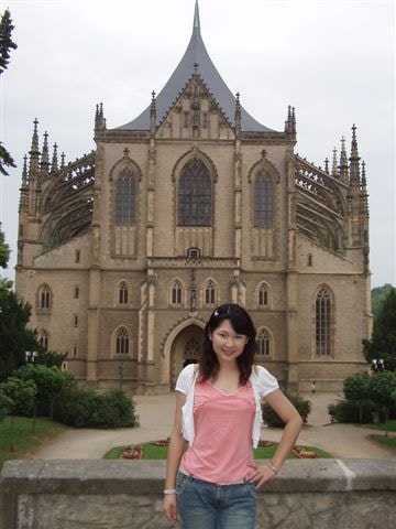 2006.6.25~7.4德捷行-2:聖塔芭芭拉教堂前個人留影-3
