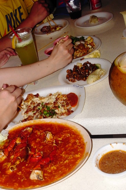朝聖之旅（2011.3.24-27）:胖大點的料理都很好吃。這間店有名的是炒螃蟹