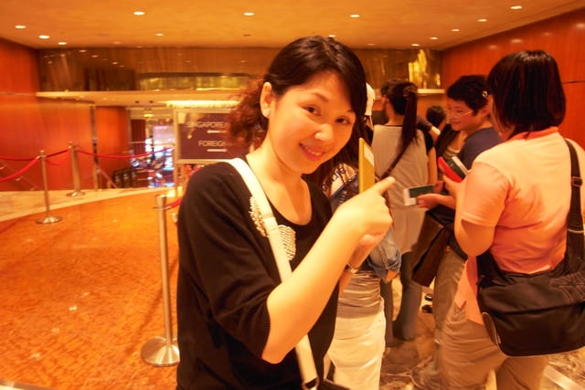 朝聖之旅（2011.3.24-27）:進去囉，結果當晚把贏來的100萬美金捐給日本，真是偉大的蕙迷們