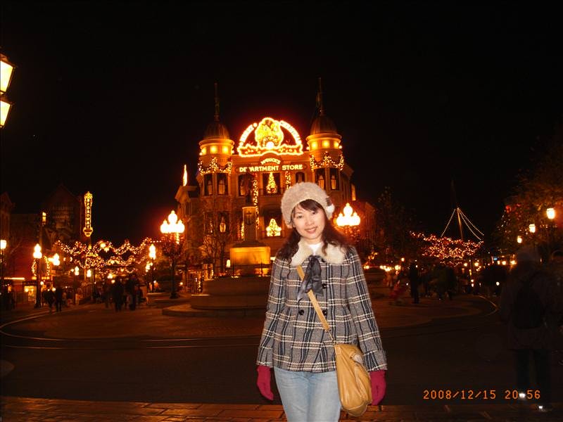 東瀛留學日記之東京行(2008.12.15迪士尼海洋):購物區的夜景