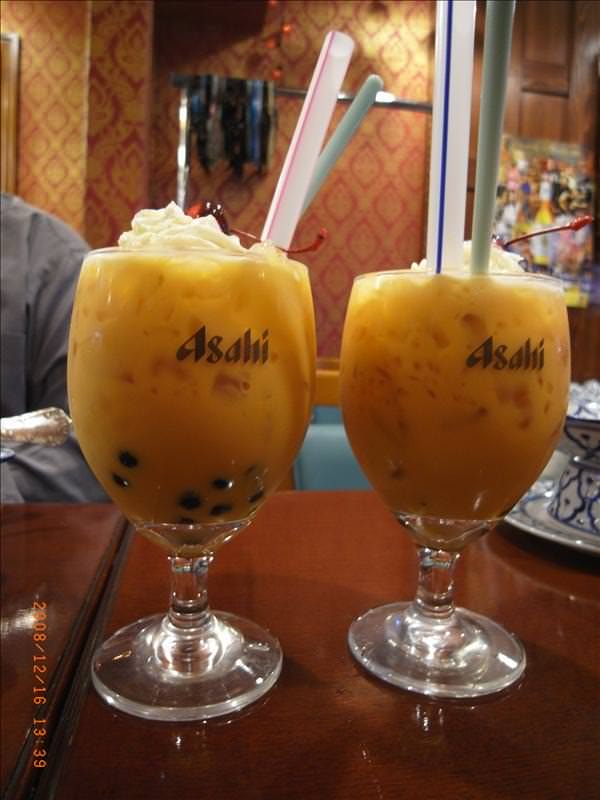東瀛留學日記之東京行(2008.12.16 泰國料理&台場):泰式奶茶+珍珠，可能珍珠奶茶在日本很有人氣