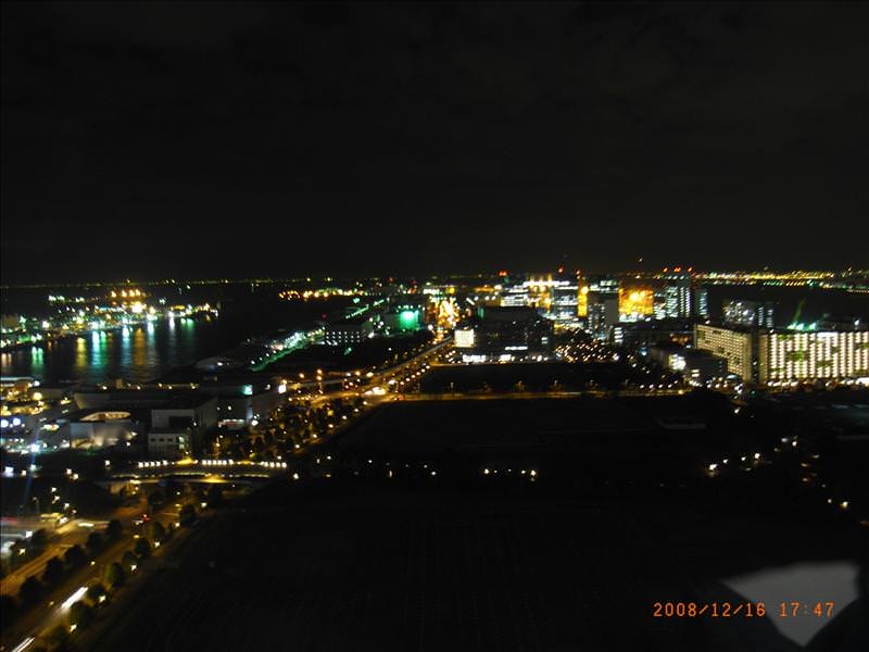 東瀛留學日記之東京行(2008.12.16 泰國料理&台場):這處夜景是台場地區的大樓群