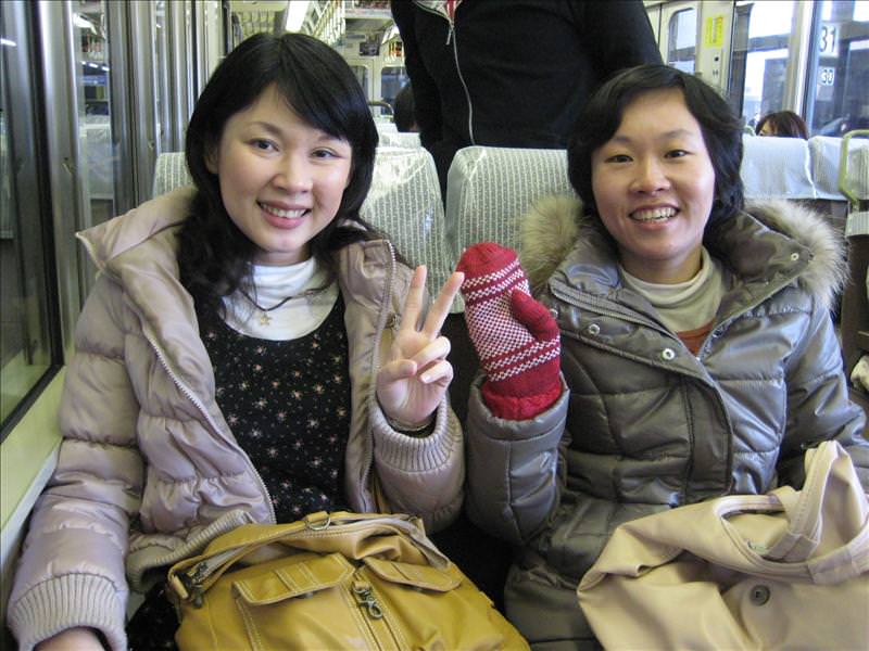 東瀛留學日記之京都嵐山賞楓(2008.12.1):女生二人組
