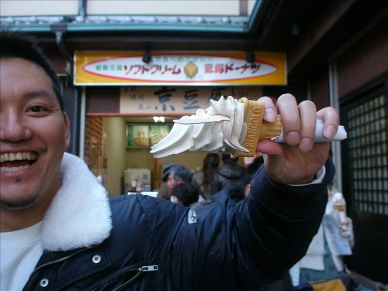 東瀛留學日記之京都嵐山賞楓(2008.12.1):這位廖學長的大膽動作是應大家要求
