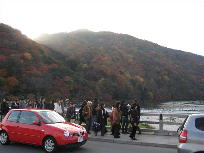 東瀛留學日記之京都嵐山賞楓(2008.12.1):令人扼腕的風景