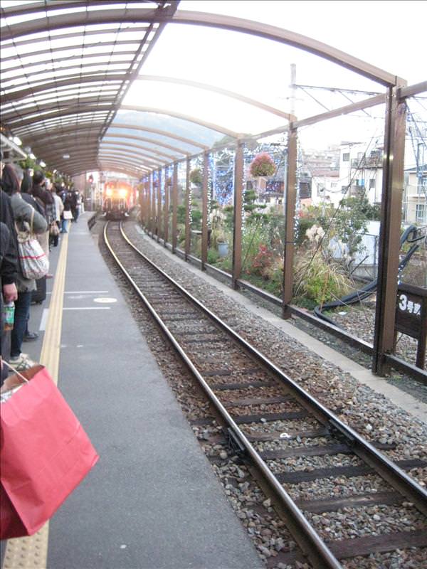 東瀛留學日記之京都嵐山賞楓(2008.12.1):看到火車頭了