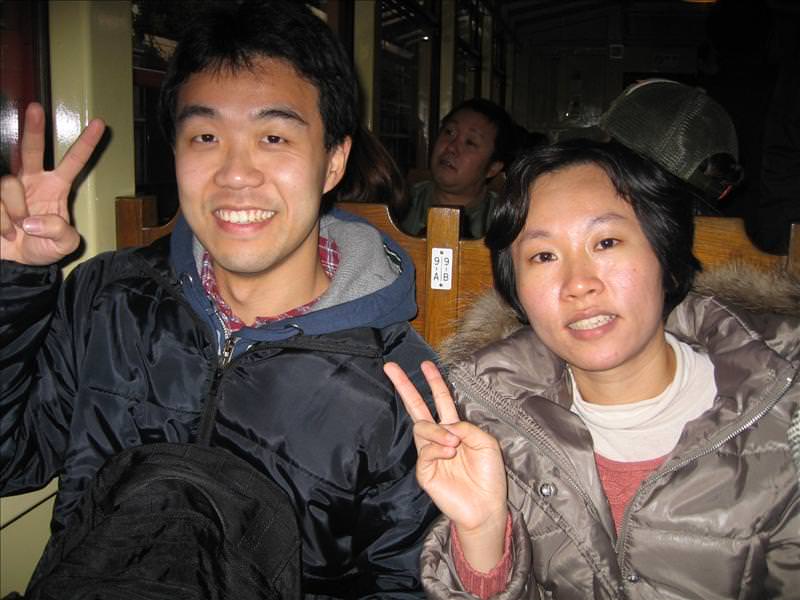 東瀛留學日記之京都嵐山賞楓(2008.12.1):先來個紀念照