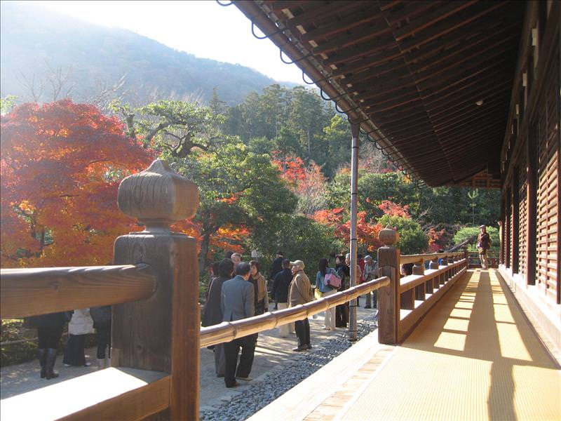 東瀛留學日記之京都嵐山賞楓(2008.12.1):「大方丈」殿的長廊