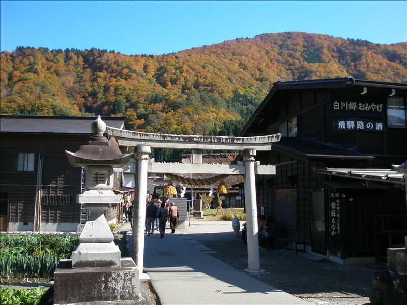 東瀛留學日記之又見合掌村高山古街(2008.11.5-6):合掌村落的入口