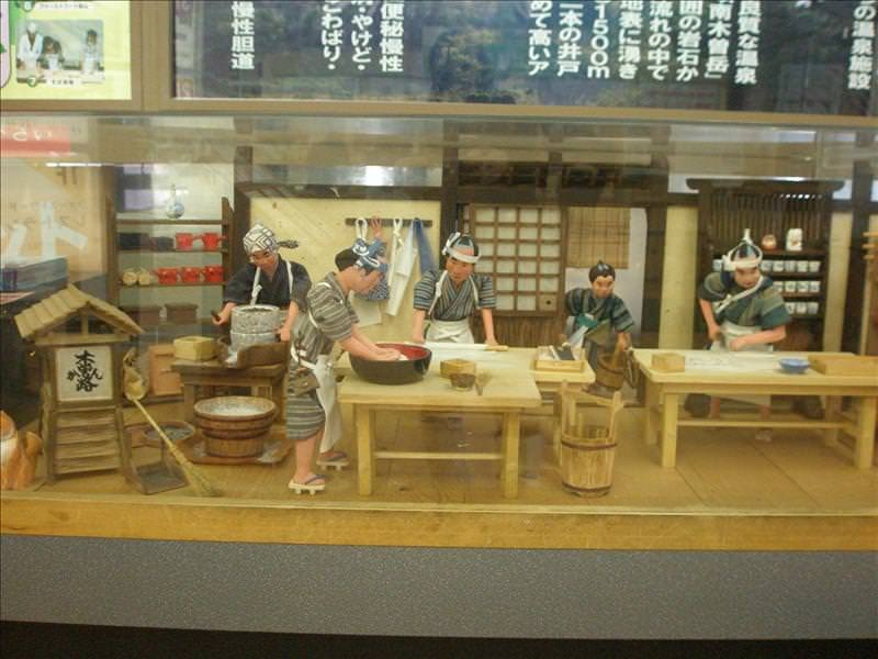 東瀛留學日記之馬籠宿(2008.11.1):古時候日本人製作麵條的場景