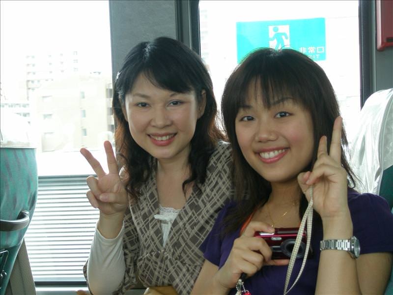 東瀛留學日記之長島樂園(2008.9.28):搭往長島樂園的巴士裡