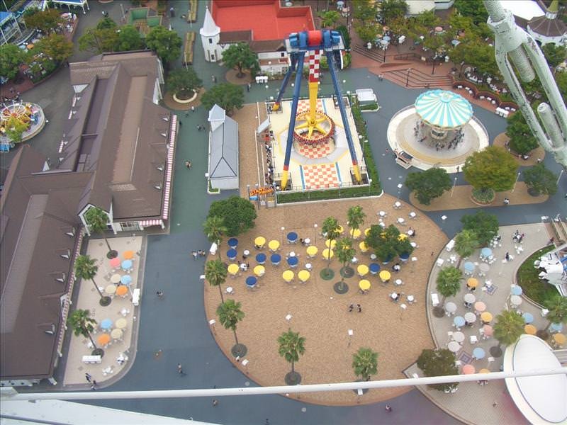 東瀛留學日記之長島樂園(2008.9.28):坐在摩天輪上空拍