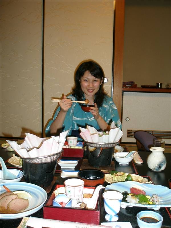 東瀛留學日記之戀戀溫泉(2008.9.23-24):很豐盛的晚餐，懷石料理。