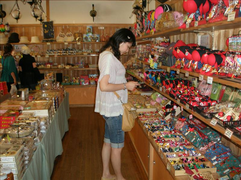 東瀛留學日記之戀戀溫泉(2008.9.23-24):逛完名勝後一定會停留在商店裡