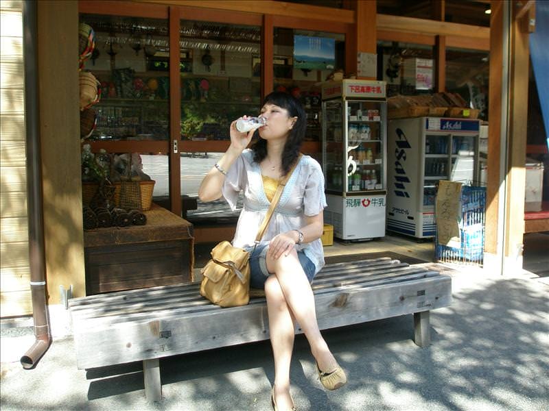東瀛留學日記之戀戀溫泉(2008.9.23-24):既然是生牛乳就不怕有毒奶粉