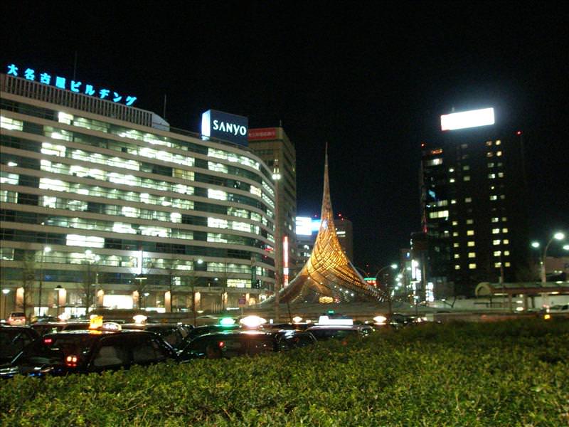 東瀛留學日記之童話世界篇(2008.1):這是名古屋車站附近的街景